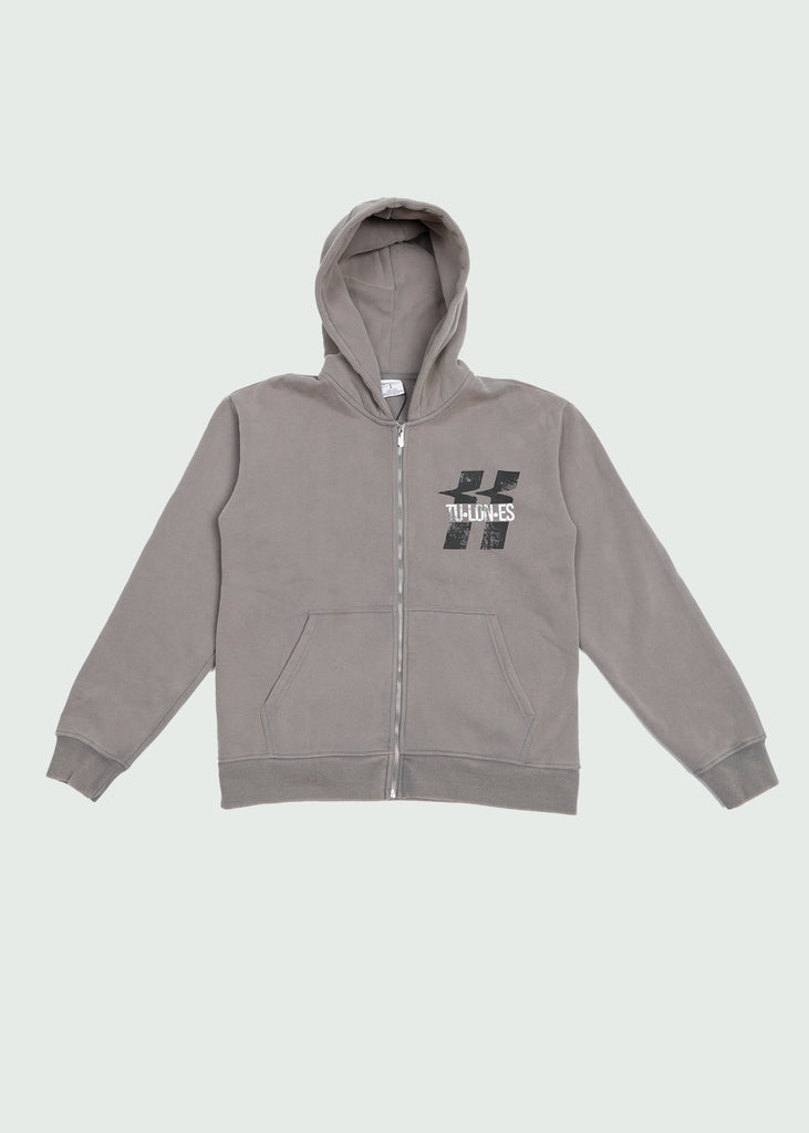 TU•LON•ES Zip Up Hoodie Grey