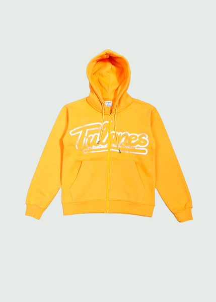 Old Money Zip-Up Hoodie Yellow