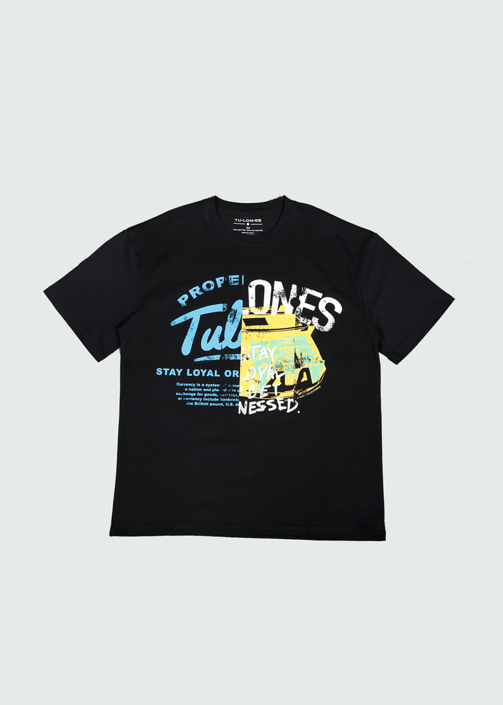 Double Design T-shirt Black