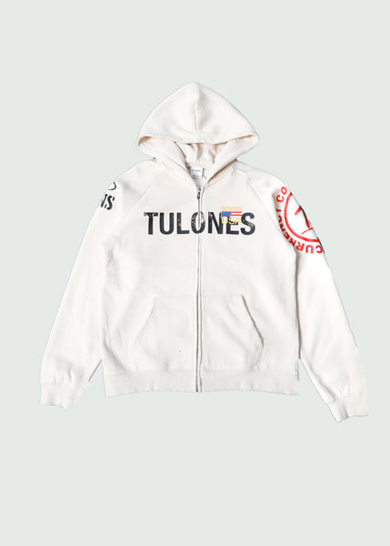 Classified Currency Collector Zip-Up Hoodie Tan