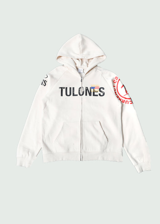 Classified Currency Collector Zip-Up Hoodie Tan