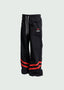 Double Stripe Nylon Pants Black