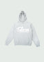 Cursive Logo Hoodie Grey