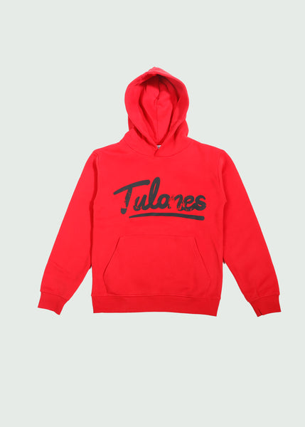 Cursive Logo Hoodie Red