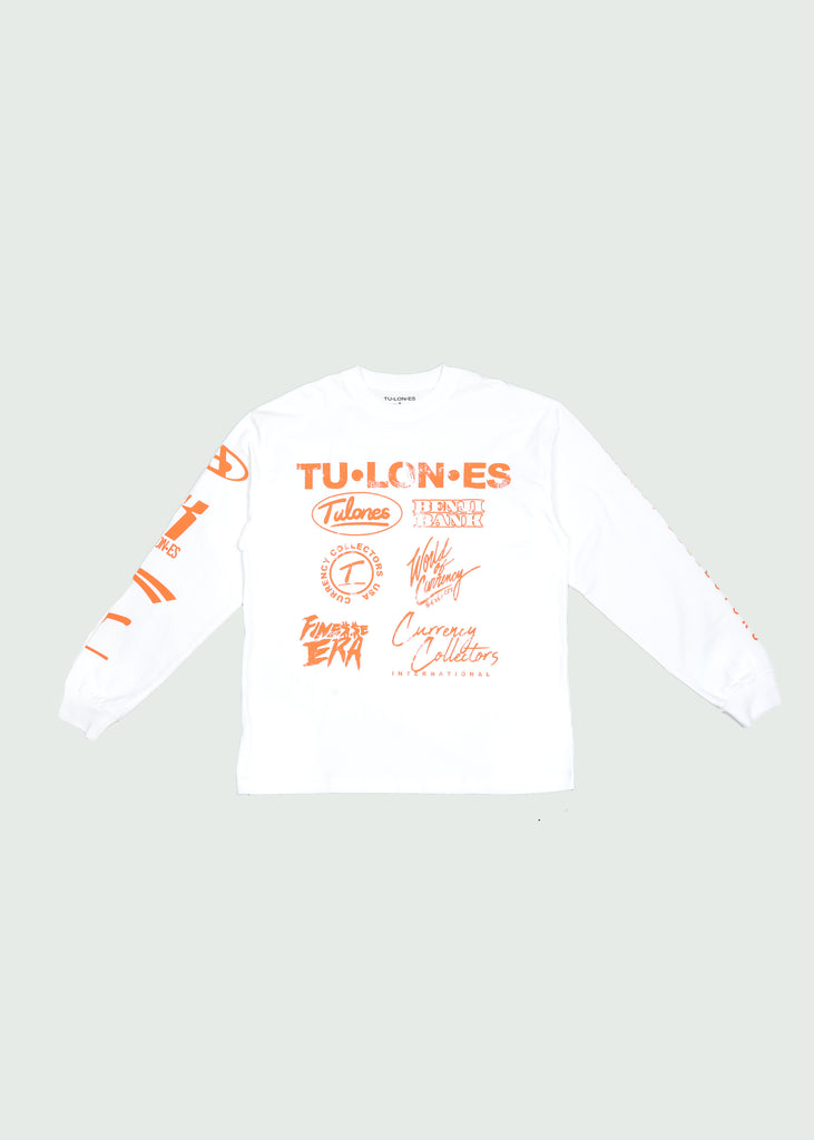Orange October Long-Sleeve T-shirt White