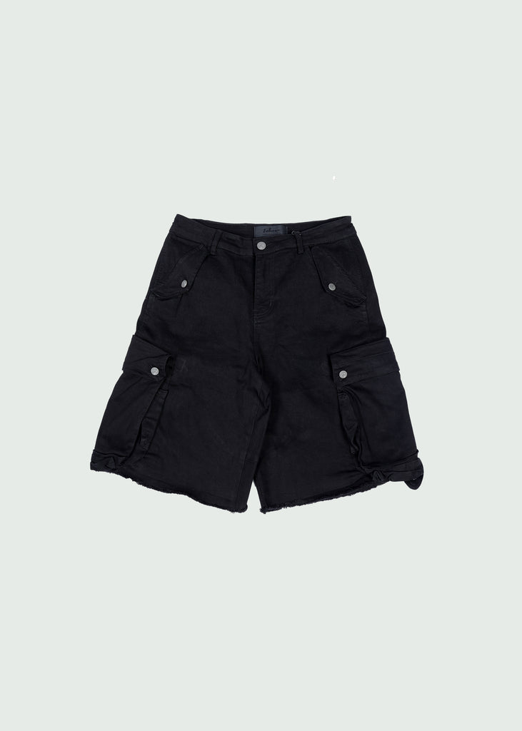 Baggy Black Cargo Shorts