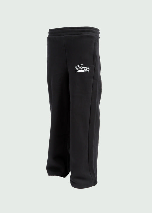 Cursive Sweatpants Women Black