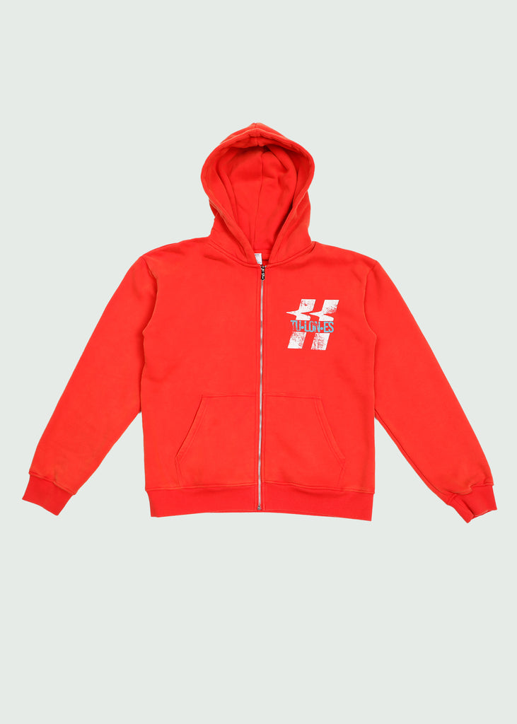 TU•LON•ES Zip Up Hoodie Red