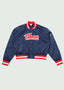 Cursive Bomber Navy