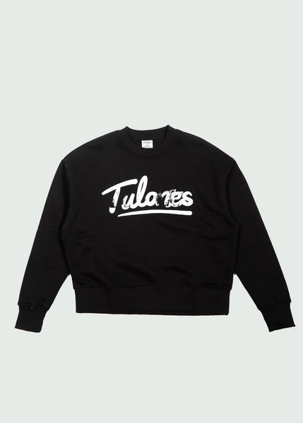Cursive Crewneck Black