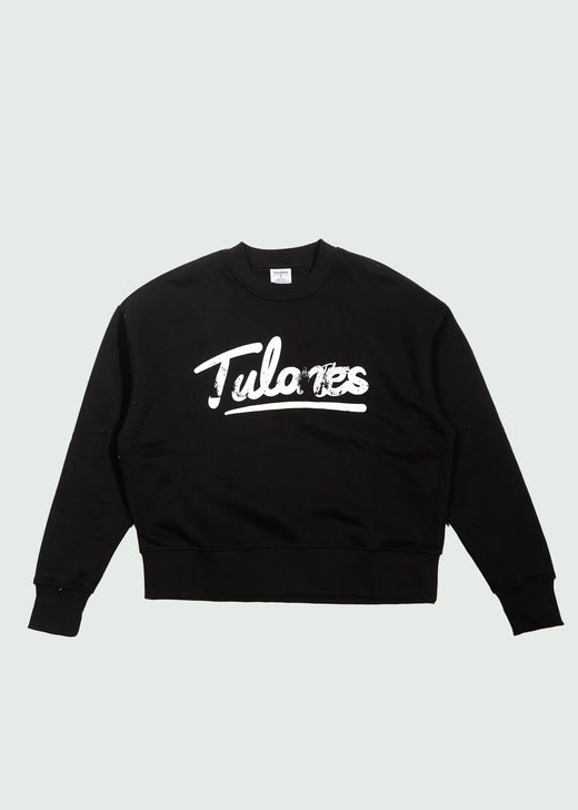 Cursive Crewneck Black