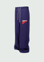 Two Line Underneath Flare Nylon Pants Navy
