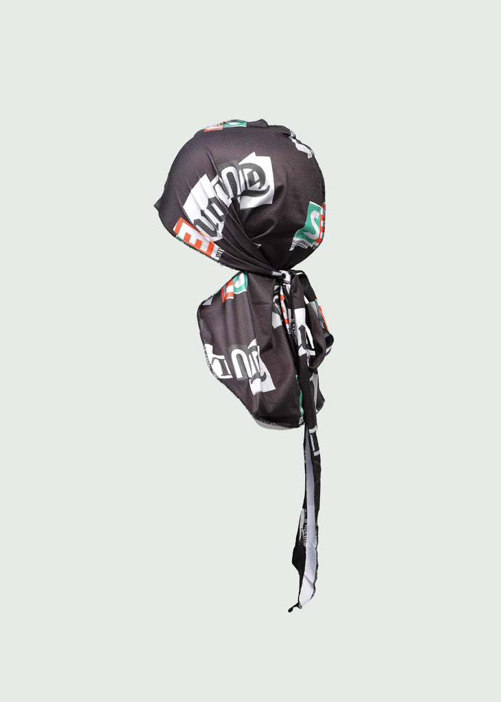 Torn Currency Letter Durag Black