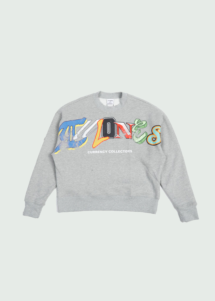 Multi Letter Crewneck Grey