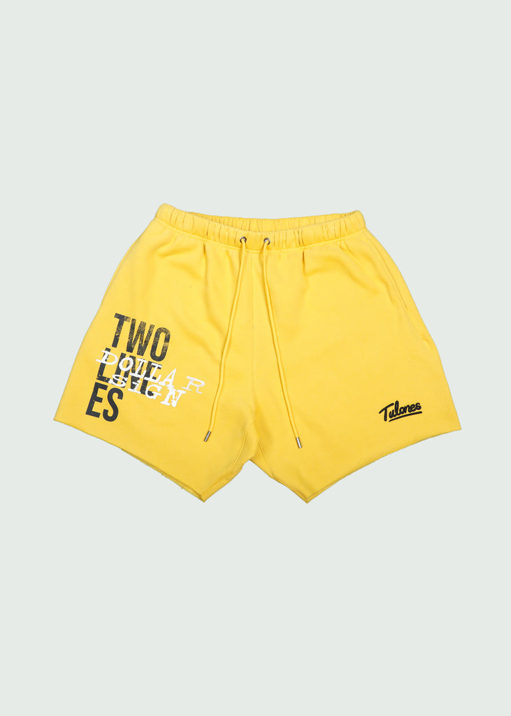 Dollar Sign Shorts Yellow