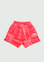Box Stencil Shorts Red