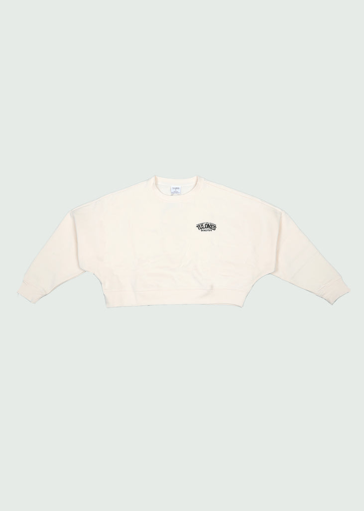 Staple Crewneck Cropped Women Cream