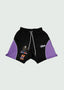 Two Line Shorts Black/Purple