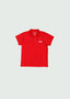 Cursive Polo Kids Red