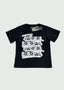 Cursive Art Kids T-shirt Black