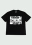 Cursive Logo Box T-shirt Black