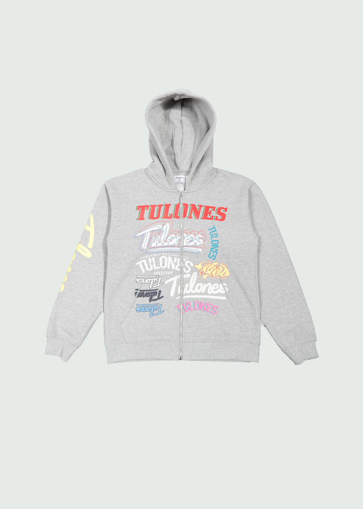 Multi-Font Hoodie Grey