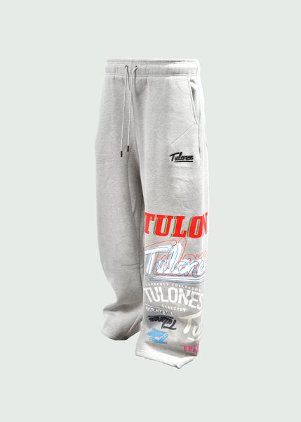 Multi-Font Pants Grey