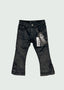 Black Wax Button Kids Jeans