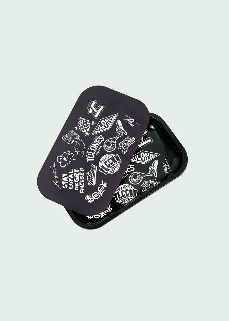 Black Staple Logo Tray