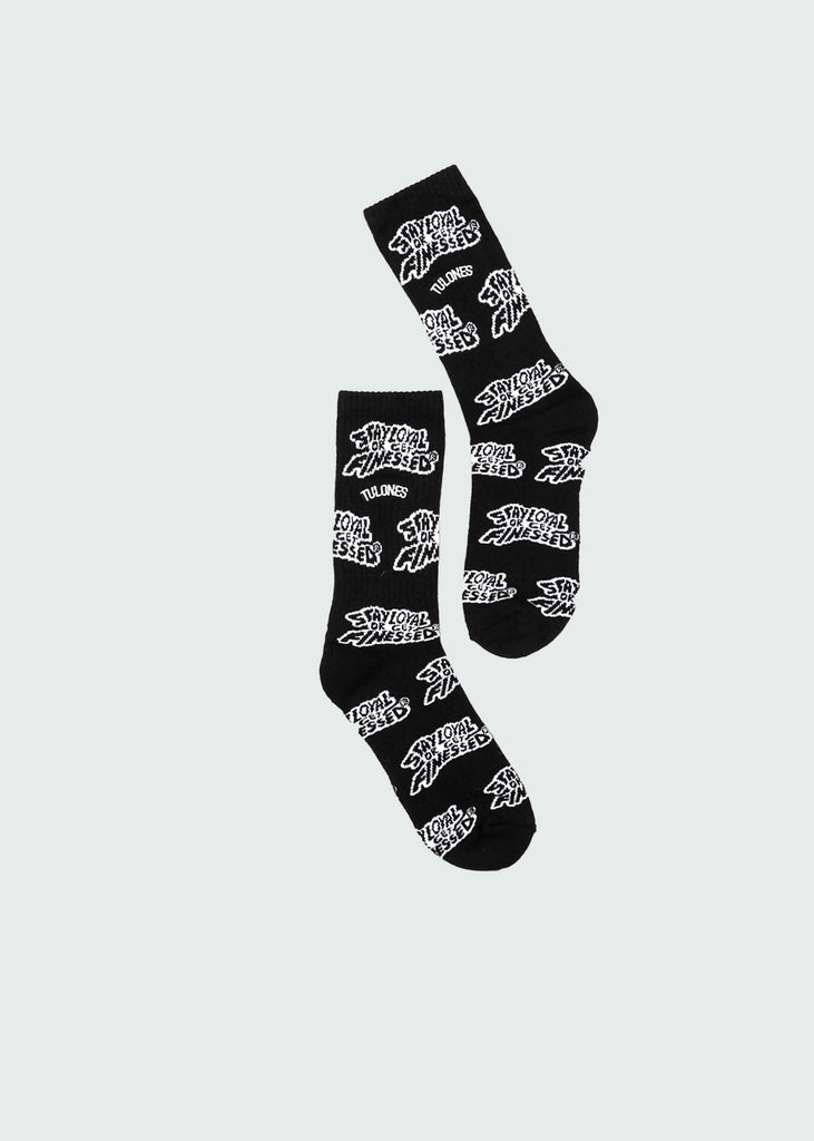 Black Stay Loyal or Get Finessed Socks