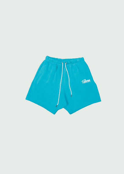 Cut Off Cotton Shorts Blue