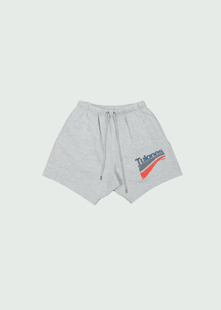 Two Lines Classic Cotton Shorts Grey