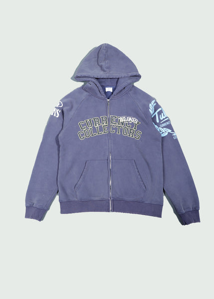 Classified Currency Collector Zip-Up Hoodie Navy