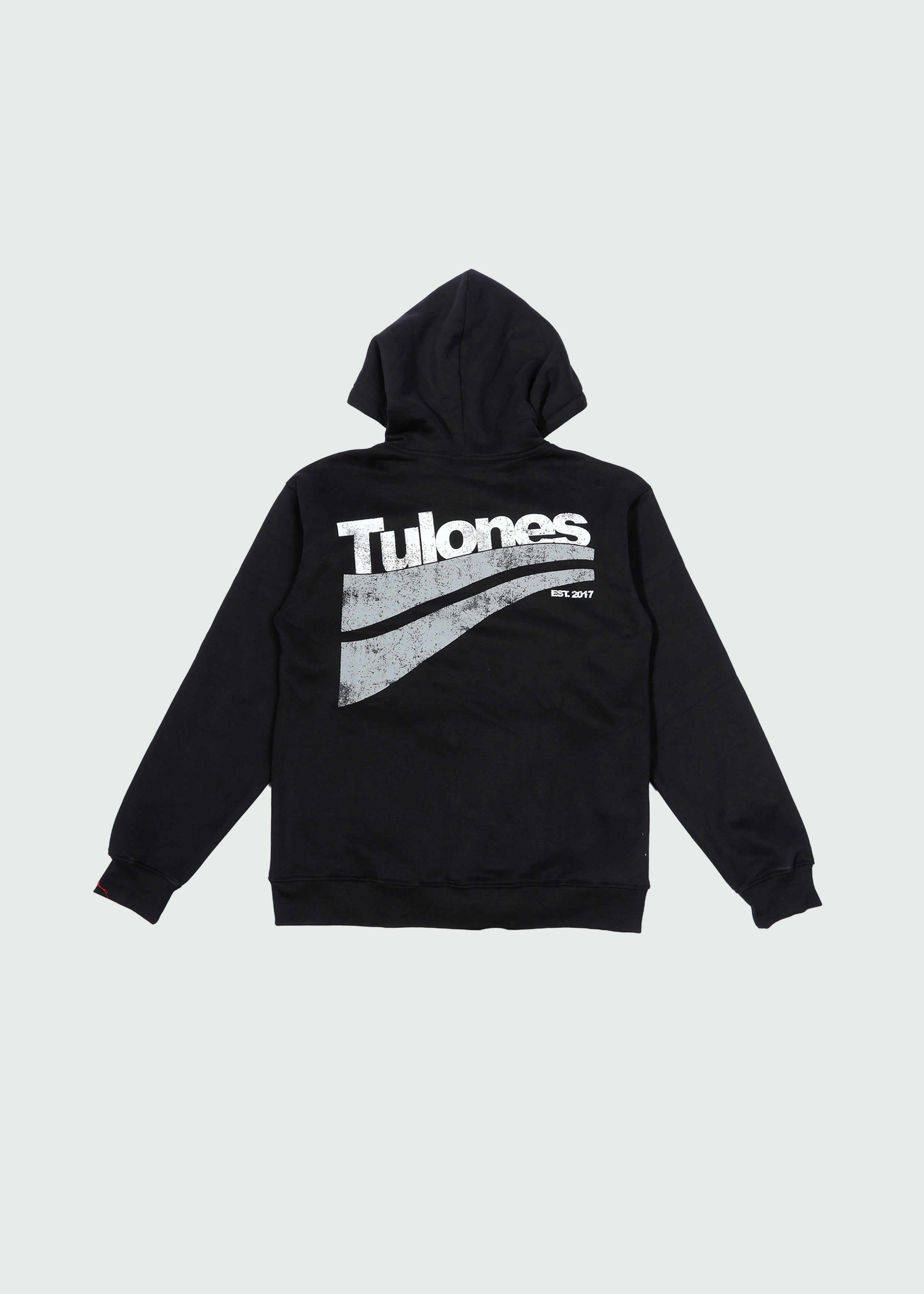 Two Line Underneath  Zip-Up Hoodie Men Black Secondary image