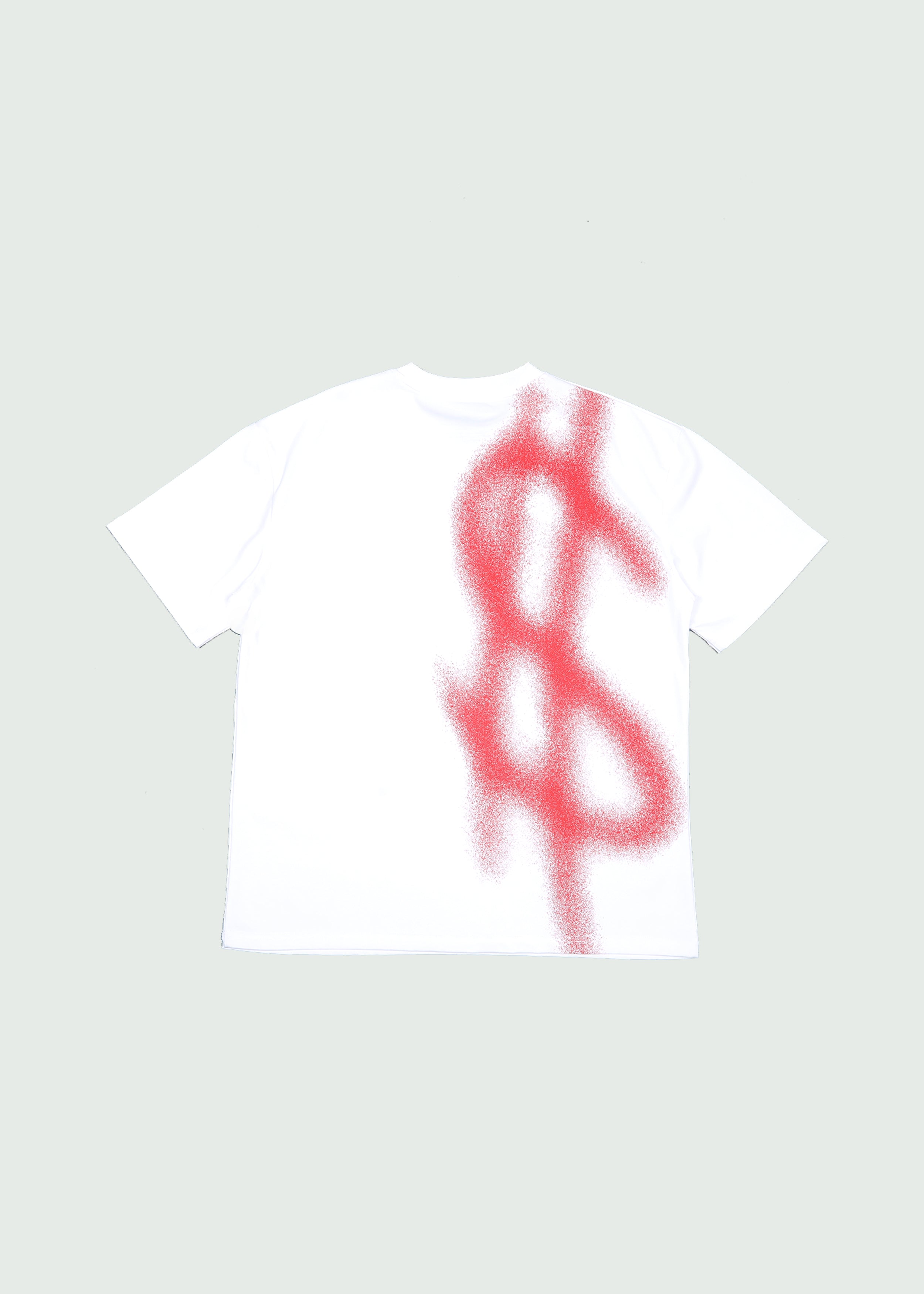 Dollar Sign T-Shirt Back White