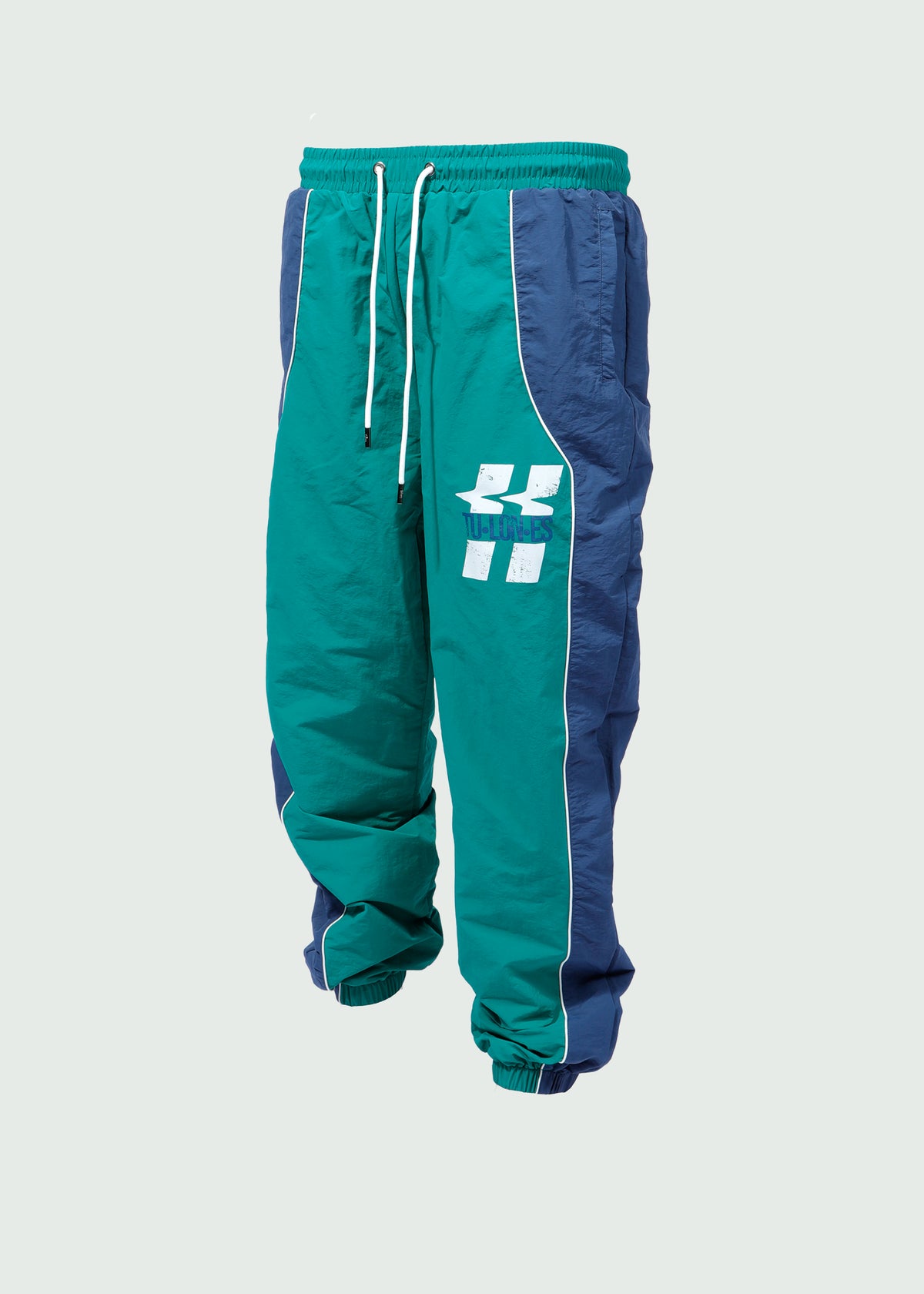Two Line Main Nylon Pants Green Main image