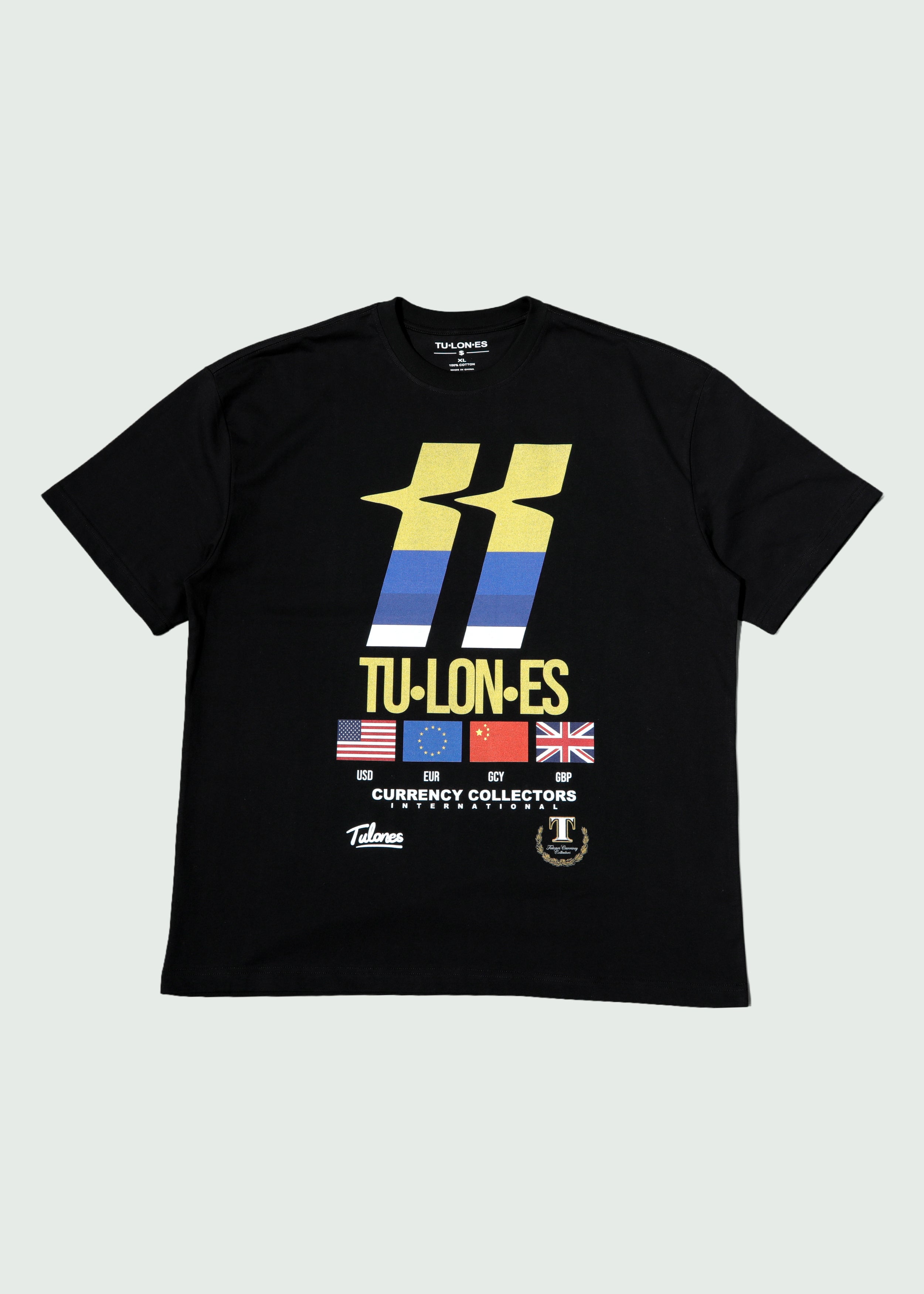 Two Line Multi T-shirt Black Main image