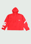 Cursive Logo Rain Jacket Red
