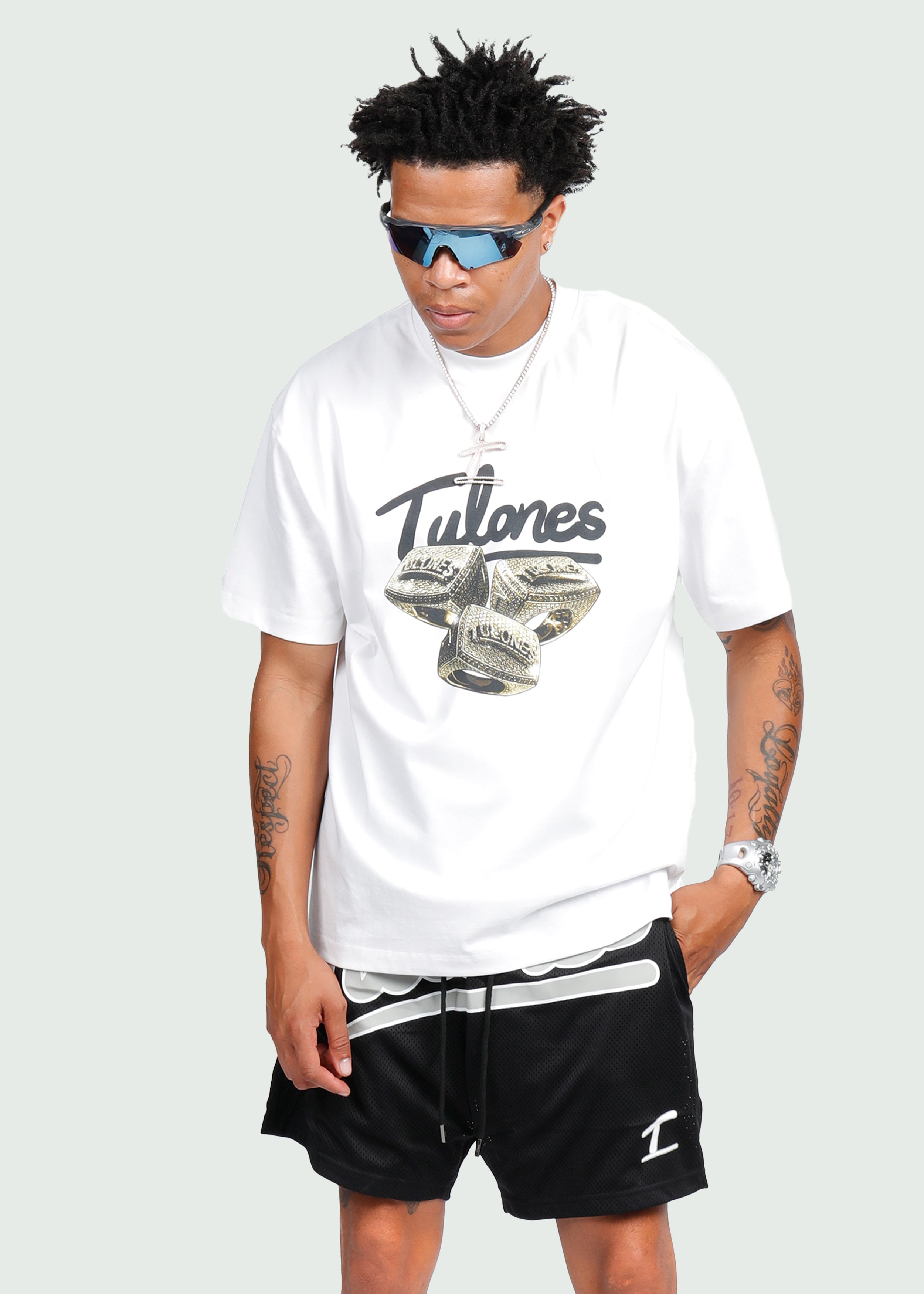 Cursive Championship T-shirt White