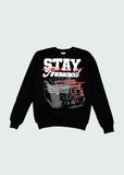 Stacked Stay Loyal Crewneck Black