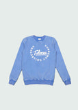 Washed Currency Collector Crewneck Blue