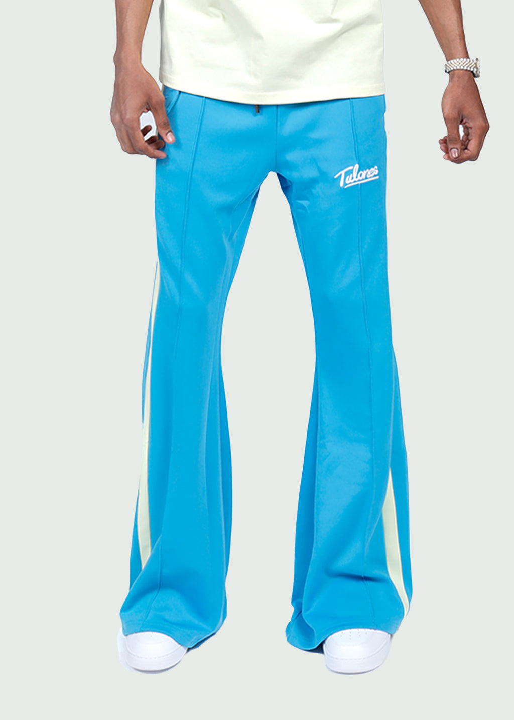 Blue Bank Notes Track Pants Blue