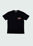 Circled Slant T-Shirt Black