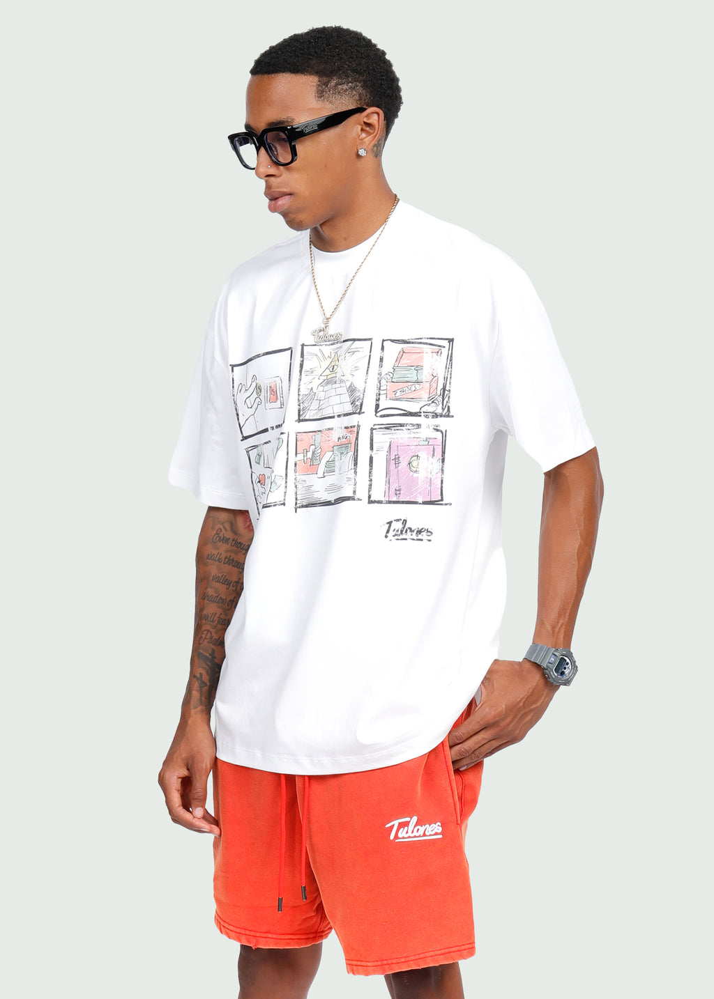 Currency Collector Lifestyle T-shirt Half White