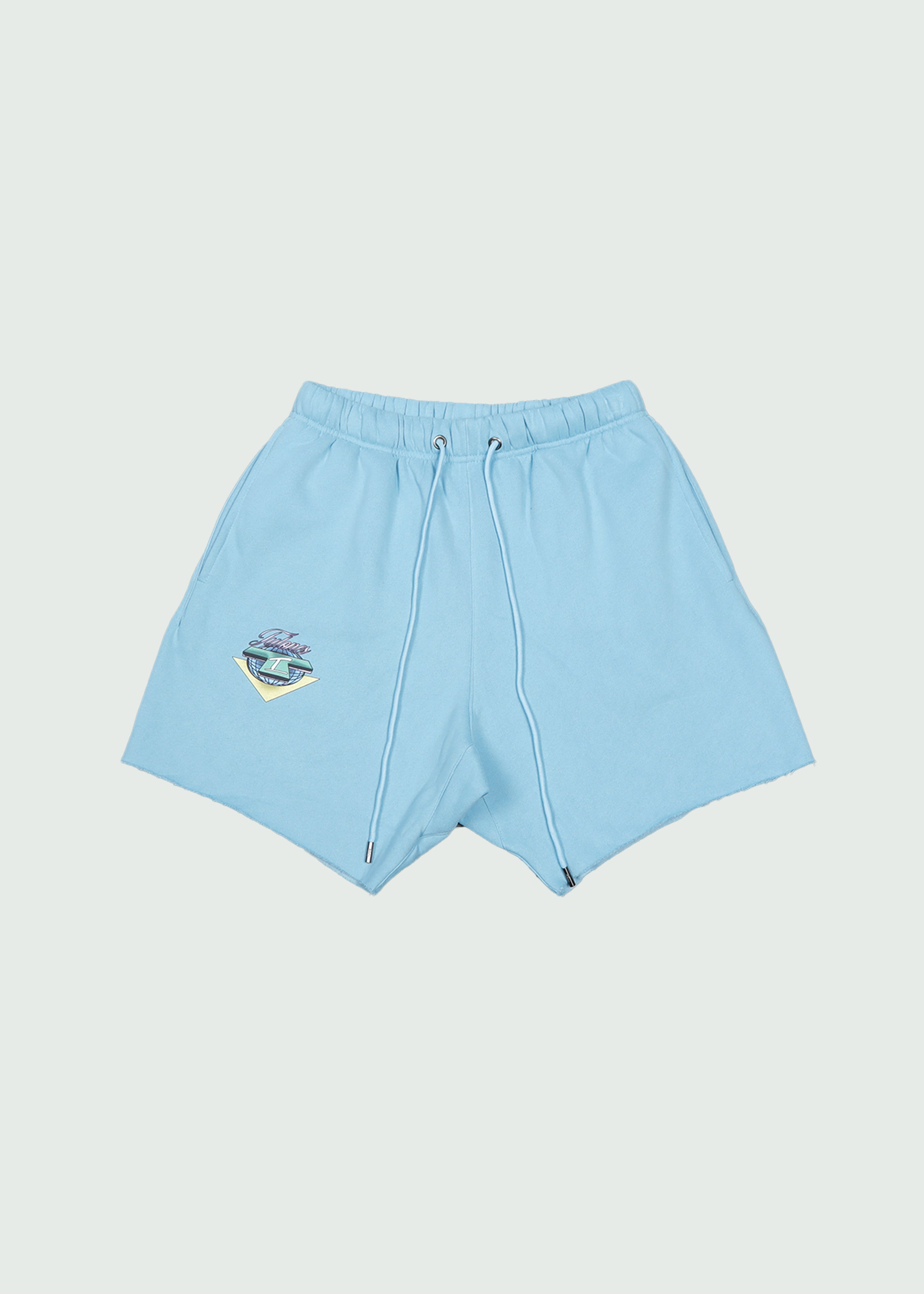 Currency Makes The World Turn Cotton Shorts Blue