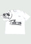 Circled Cursive T-shirt White
