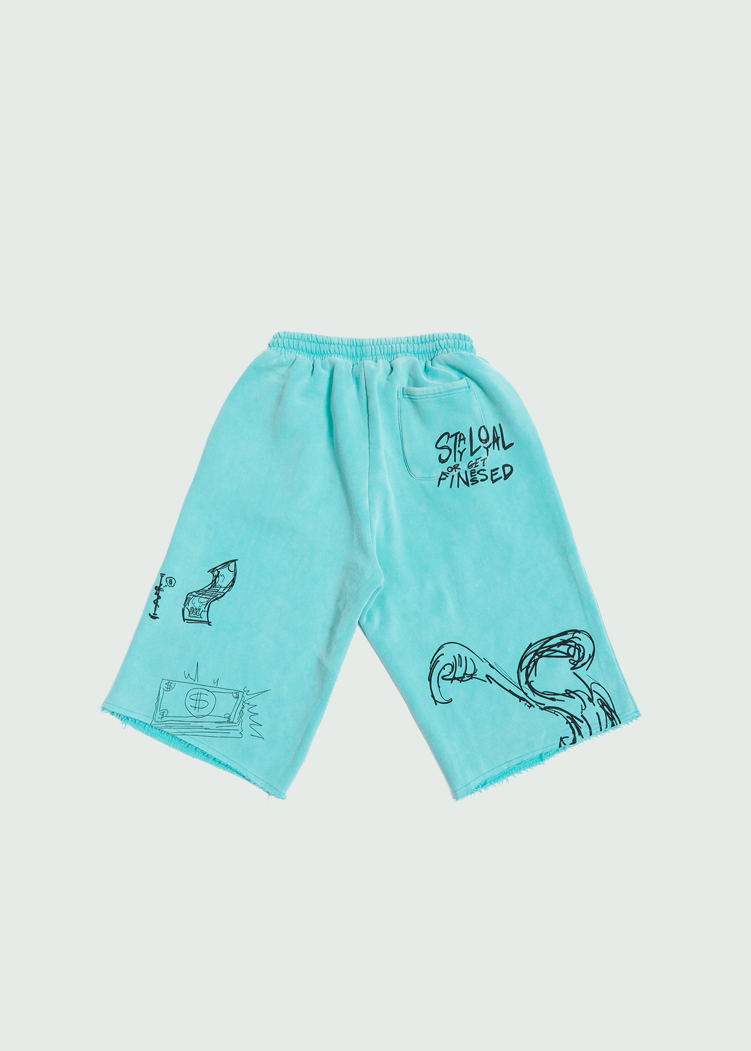 Insert Cash Long Shorts Turquoise