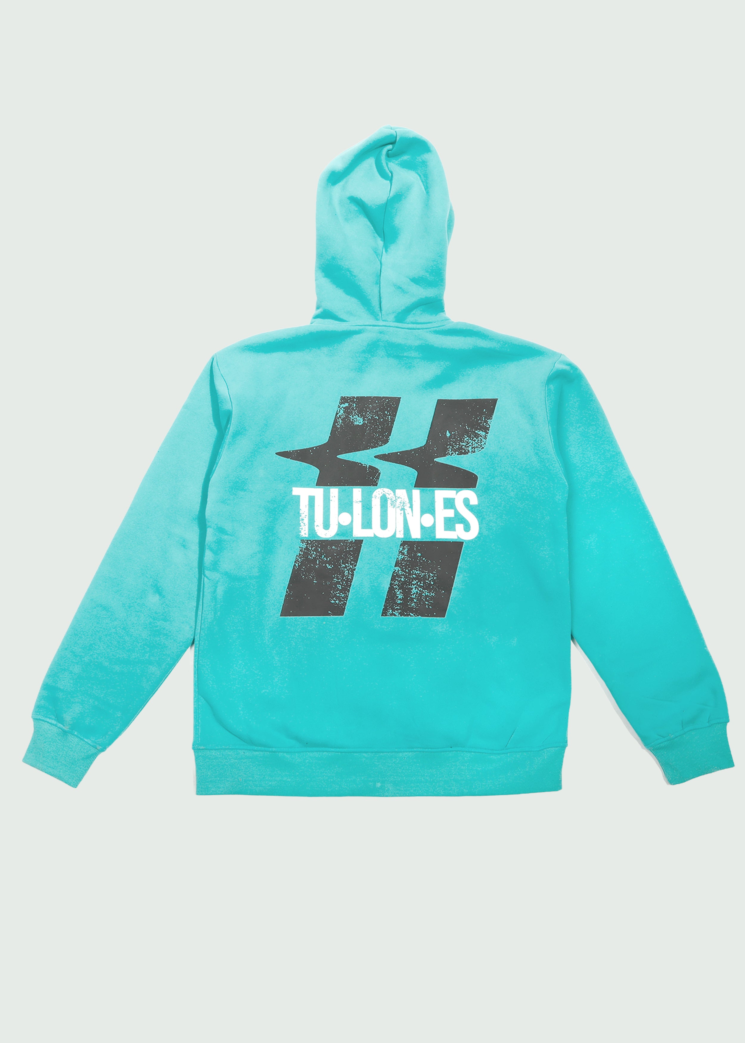 TU•LON•ES Zip Up Hoodie Turquoise