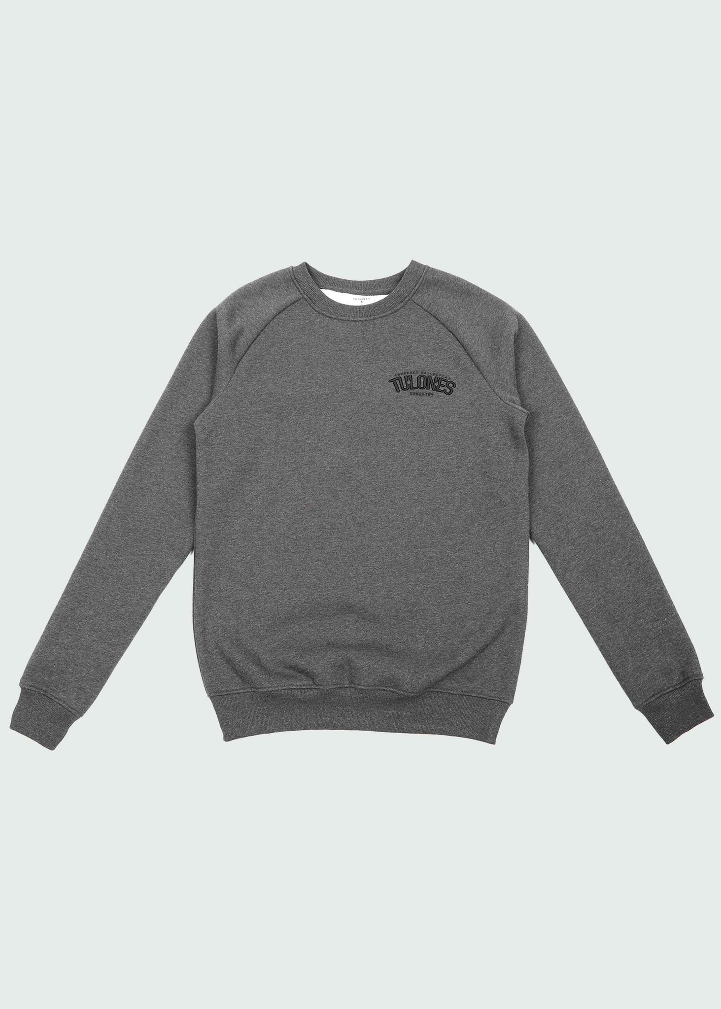 Dark Grey Tulones Staple Arch Crewneck Sweater (2023)