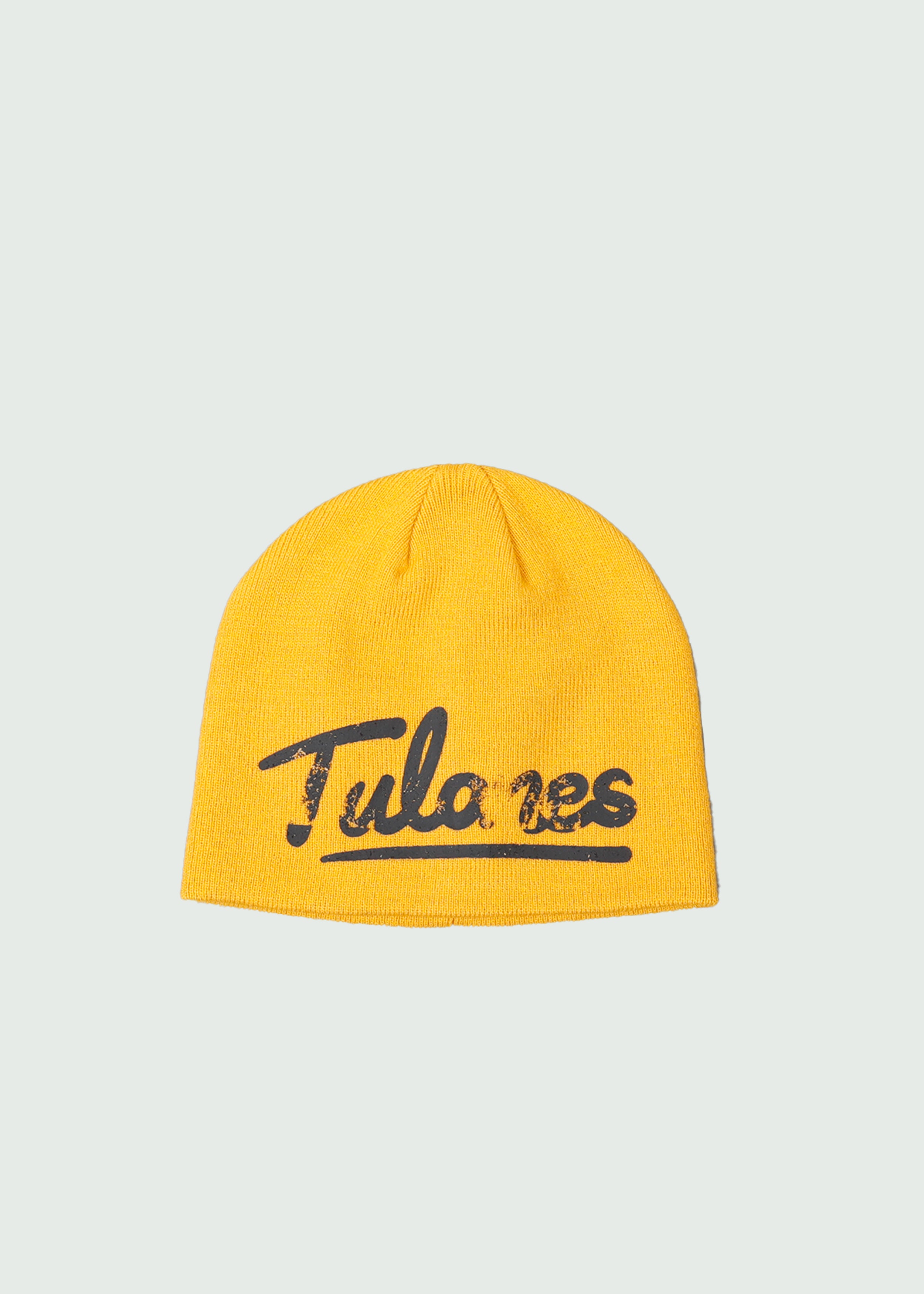 Yellow Cursive Logo Beanie Main image